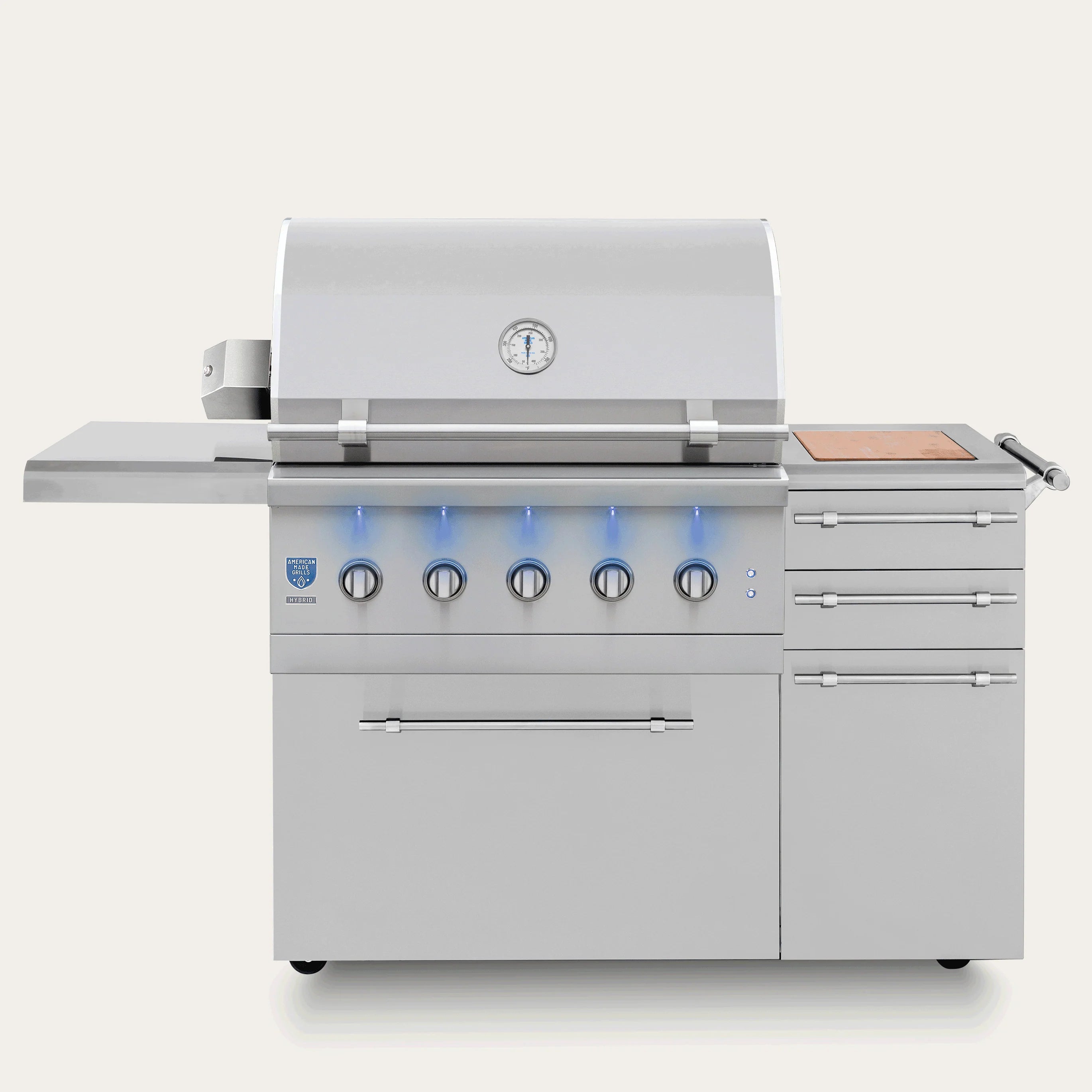 American Made Grills - Freestanding Encore Hybrid Build-In Grill